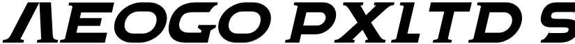 Aeogo Pxltd Serif Italic font