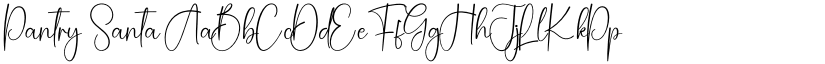 Pantry Santa font