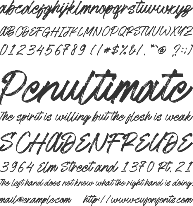 Keep Calm font preview