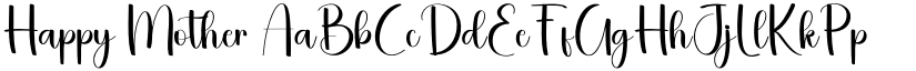 Happy Mother font