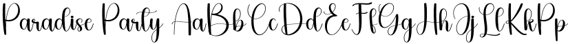 Paradise Party font