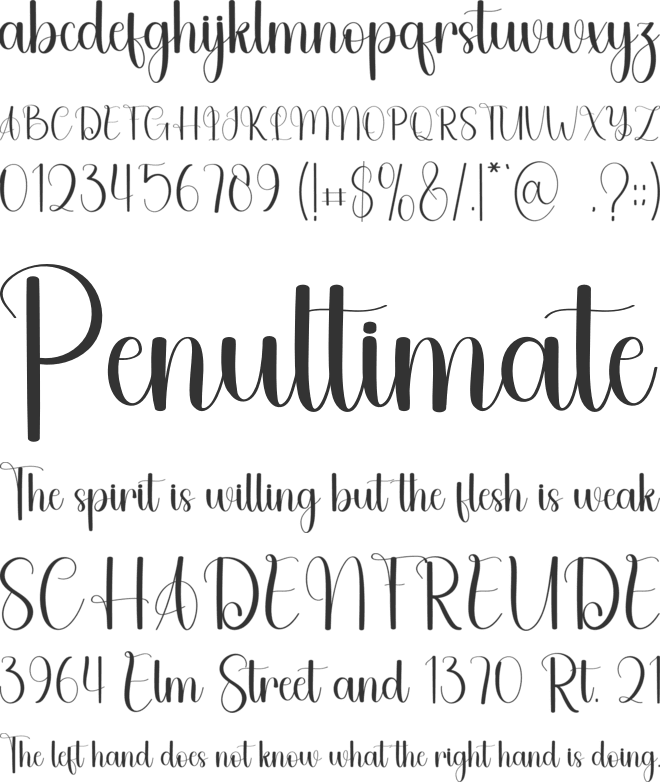 Journalist font preview