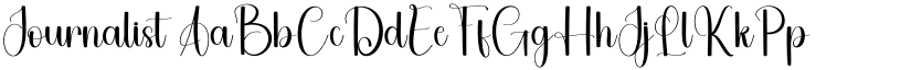 Journalist font