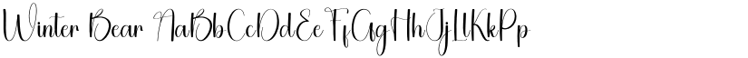 Winter Bear font