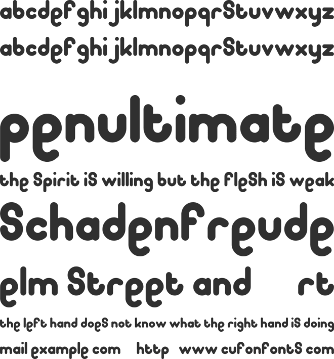 Pooplatter font preview