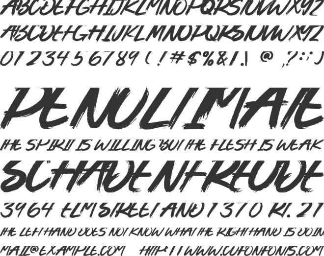 Flashstrike-Personal use font preview