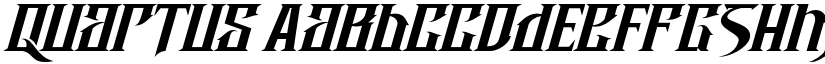 Quartus font