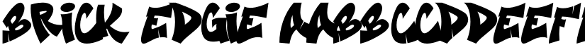 Brick Edgie font