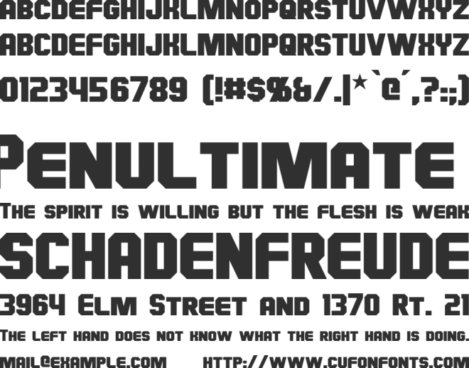 Hauser font preview