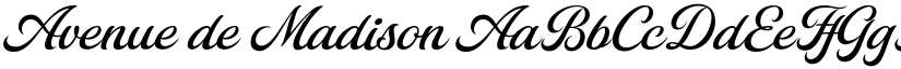 Avenue de Madison font