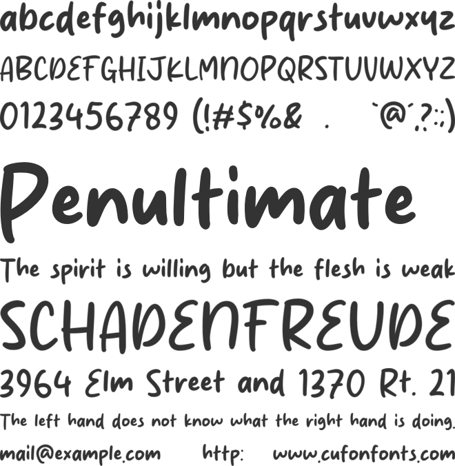 Mistica Blue font preview