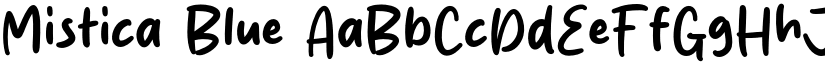 Mistica Blue font