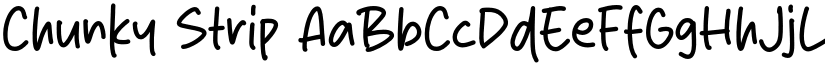 Chunky Strip font