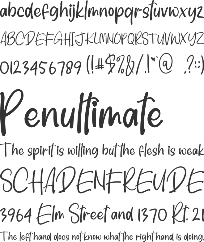 Jarring font preview