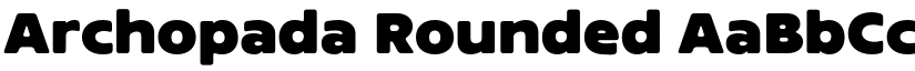 Archopada Rounded font