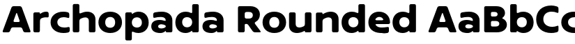 Archopada Rounded font