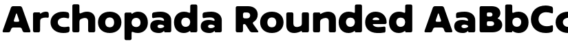 Archopada Rounded font