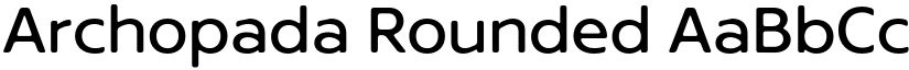 Archopada Rounded font