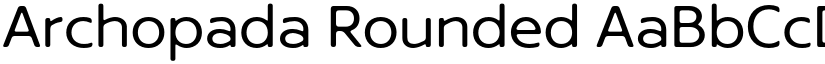 Archopada Rounded font