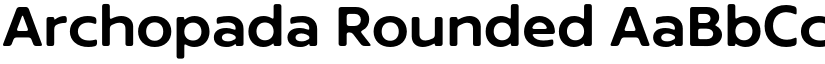 Archopada Rounded font