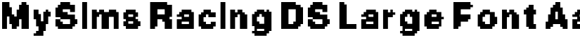 MySims Racing DS Large Font font
