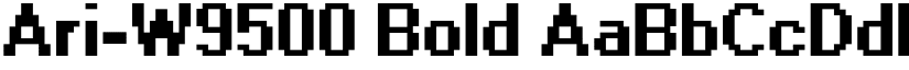 Ari-W9500 Bold font
