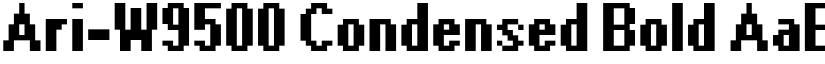 Ari-W9500 Condensed Bold font