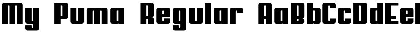 My Puma Regular font
