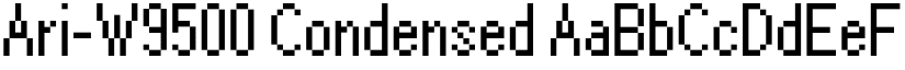 Ari-W9500 Condensed font