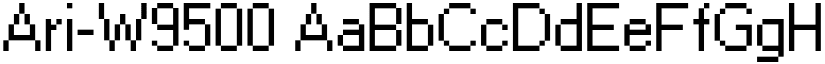 Ari-W9500 font