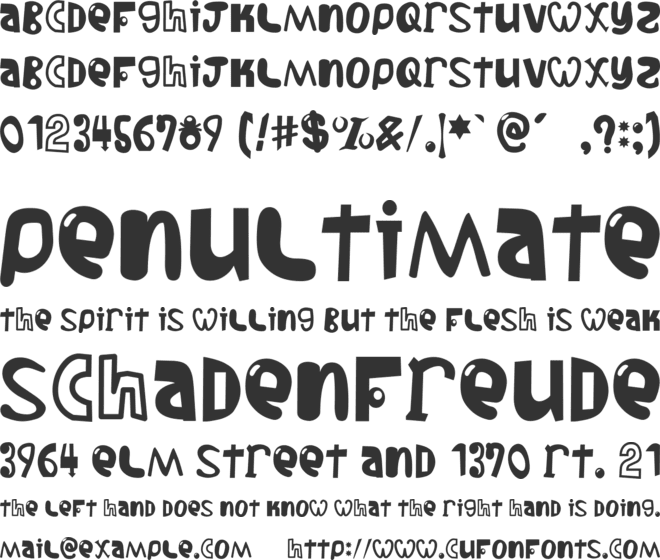 Snow Halation font preview
