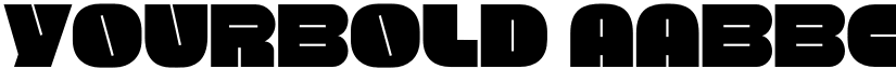 Yourbold font