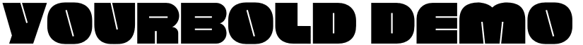 Yourbold Demo font