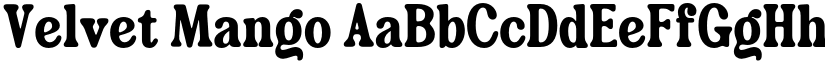 Velvet Mango font