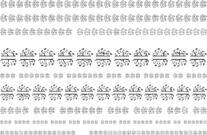 Garlavia Split font preview