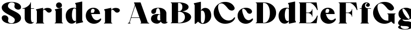Strider font