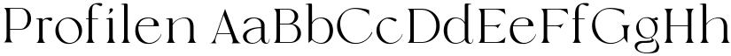 Profilen font