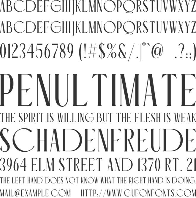 Montblanc font preview