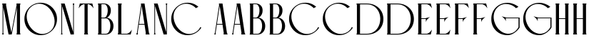 Montblanc font