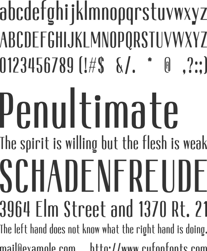 Harlet font preview