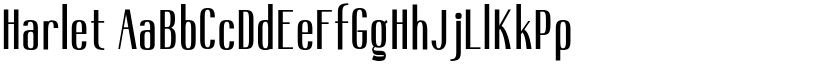 Harlet font