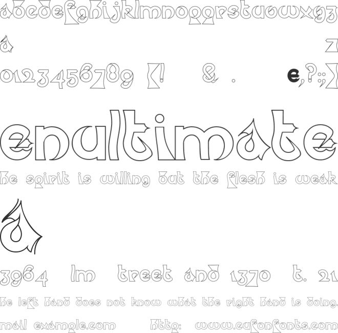 Psychotic Elephant font preview