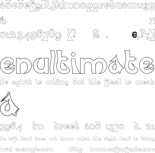 Psychotic Elephant font preview