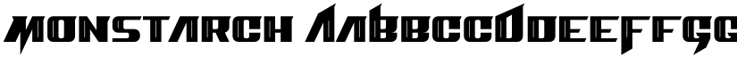 Monstarch font