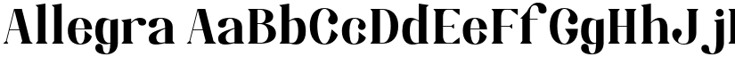 Allegra font