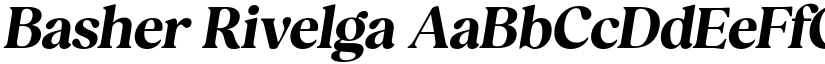 Basher Rivelga font