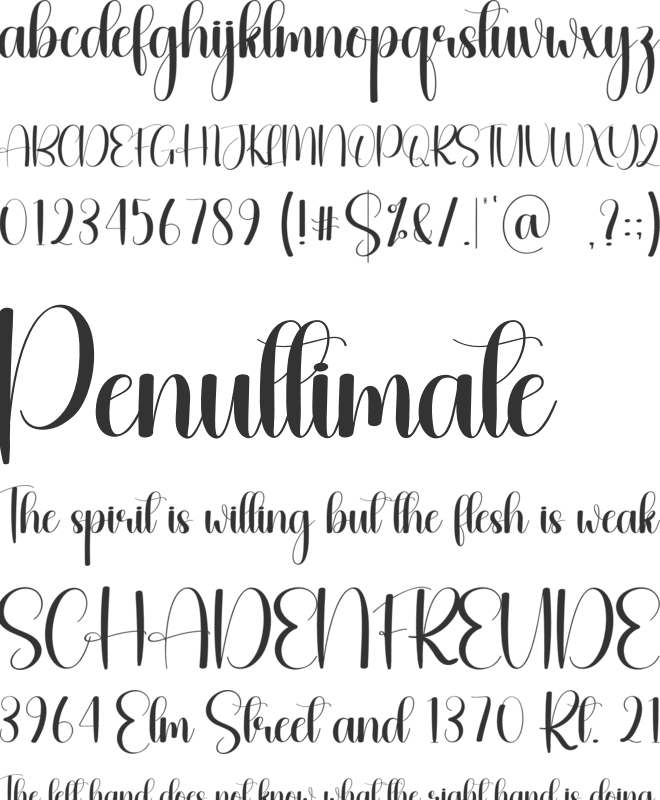 Kitchen Christmas font preview