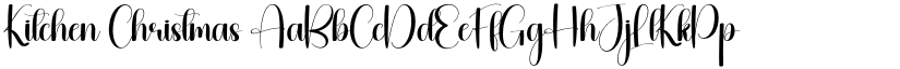 Kitchen Christmas font