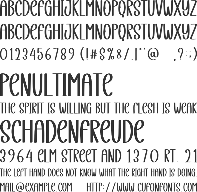 Christmas Weekend font preview