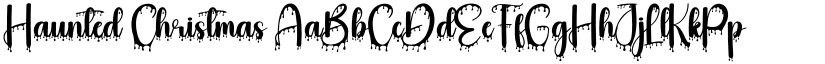 Haunted Christmas font